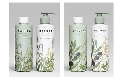 Natura Skincare - Branding, Labels, Logo, Packaging Design brand branding concept design graphic design illustration label logo