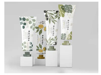 Natura Skincare - Branding, Labels, Logo, Packaging Design brand branding concept design graphic design illustration label logo