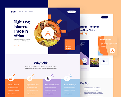 Sabi Website Design - A closer look about animation branding design explore homepage logo motion graphics trade ui vector