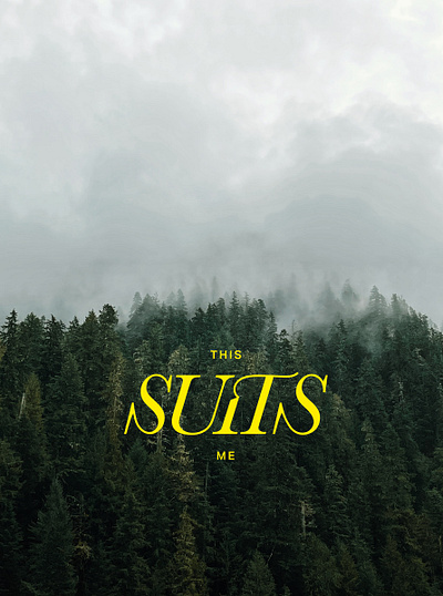 This Suits Me fog hiking lettering mountains outdoors pnw seattle typography washington