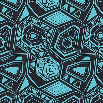 Vintage Geometric Retro Teal Pattern abstract adobe illustrator apparel art design geometric illustration pattern pattern design repeat pattern retro surface pattern swimwear design teal vector illustration vintage