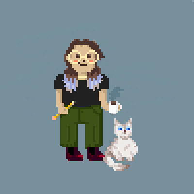 pixel portrait cat illustration pixel pixel art self portrait