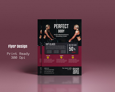 Flyer/Brochure brochure design double side flyer fitness flyer flyer flyer design graphic design poster