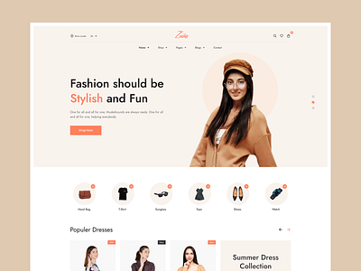 Zaika - fashion store website design. apparel apreal clean design ecommerce ecommerce website fashion landing page design men dress minimal outfit store style summer collection trendy ui design uiux user experience website design women dress