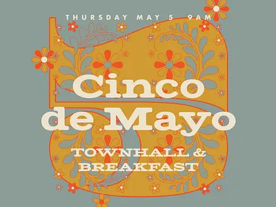 Cinco de Mayo cinco de mayo design floral illustration typography