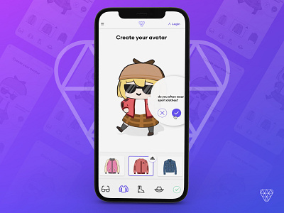 Avatar Creator avatar metaverse mobile ui ux web design webapp