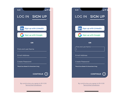 Sign Up Screen Mobile dailyui mobile signup ui ux