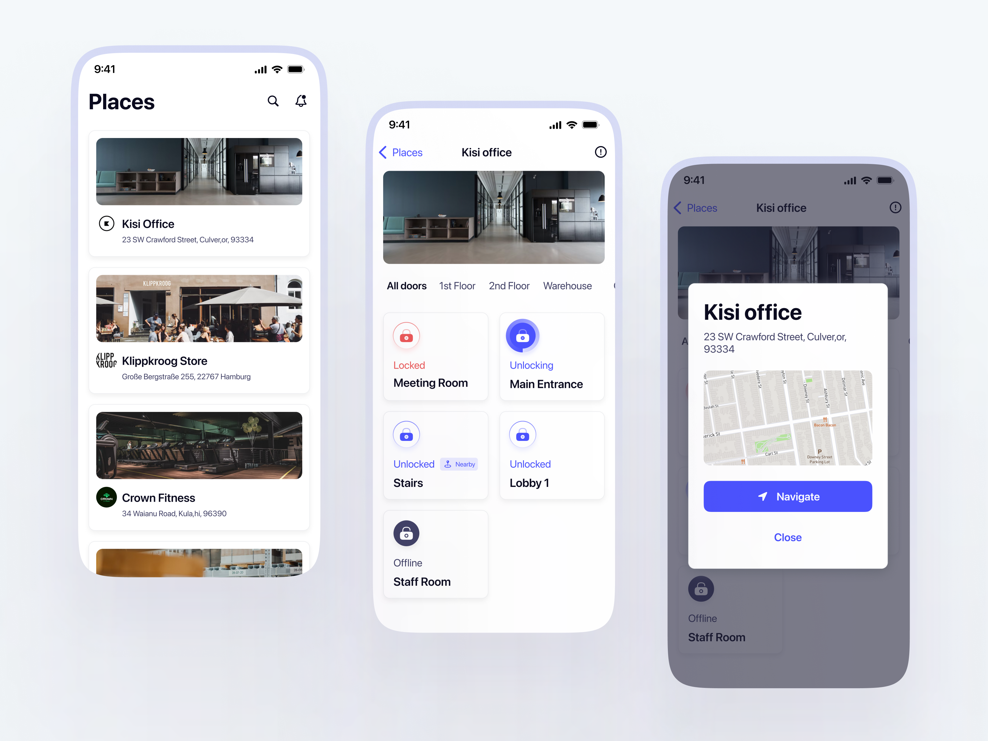Example of Kisi App - Concept
