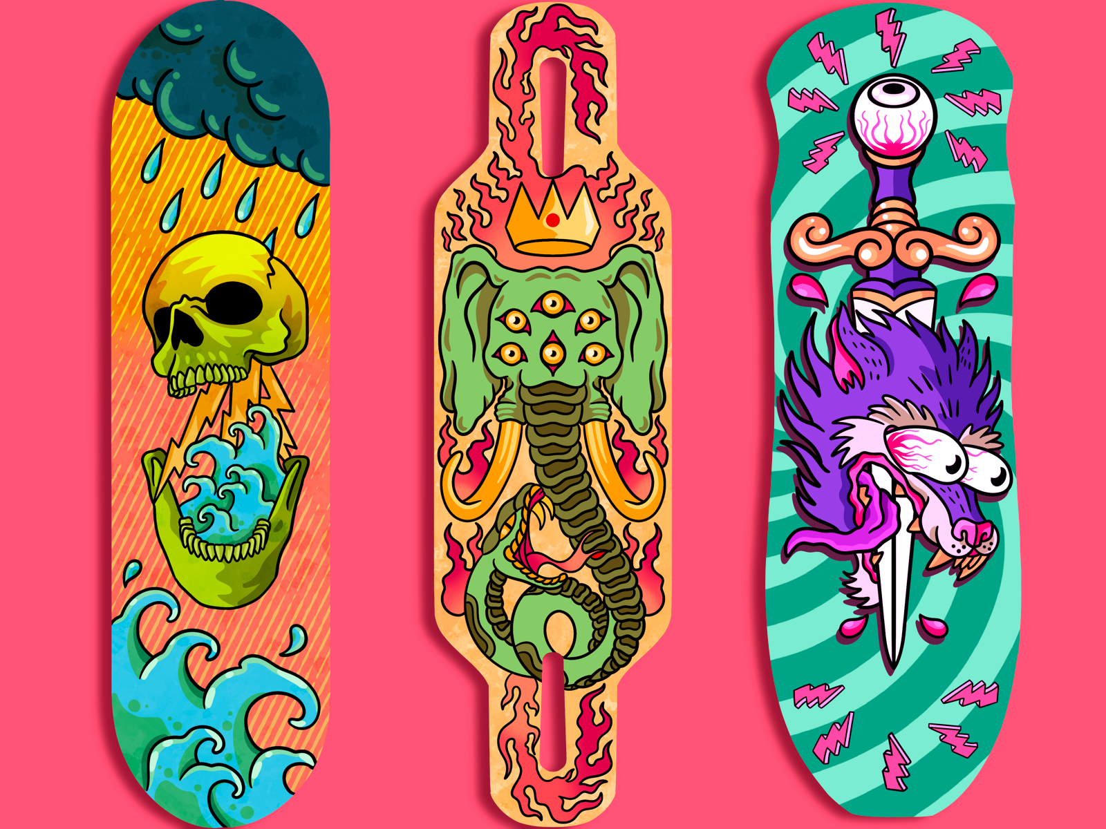 Example of Skateboard Decks