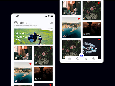 Photo page animation app app design branding card design cart checkout design fintech graphic design home illustration landing landing page logo mobile motion graphics ui ux vector