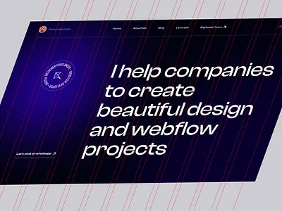 New Portfolio Study design freelancer designer freelancer grid interface design portfolio site startup tech website ui designer ux designer webflow website