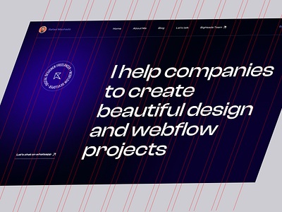 New Portfolio Study design freelancer designer freelancer grid interface design portfolio site startup tech website ui designer ux designer webflow website