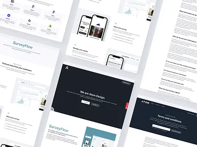 We are Atom Design. | Atom Design animation atom atomdesign branding clean design figma flat grey inter lottie minimal portfolio simple ui ux webflow