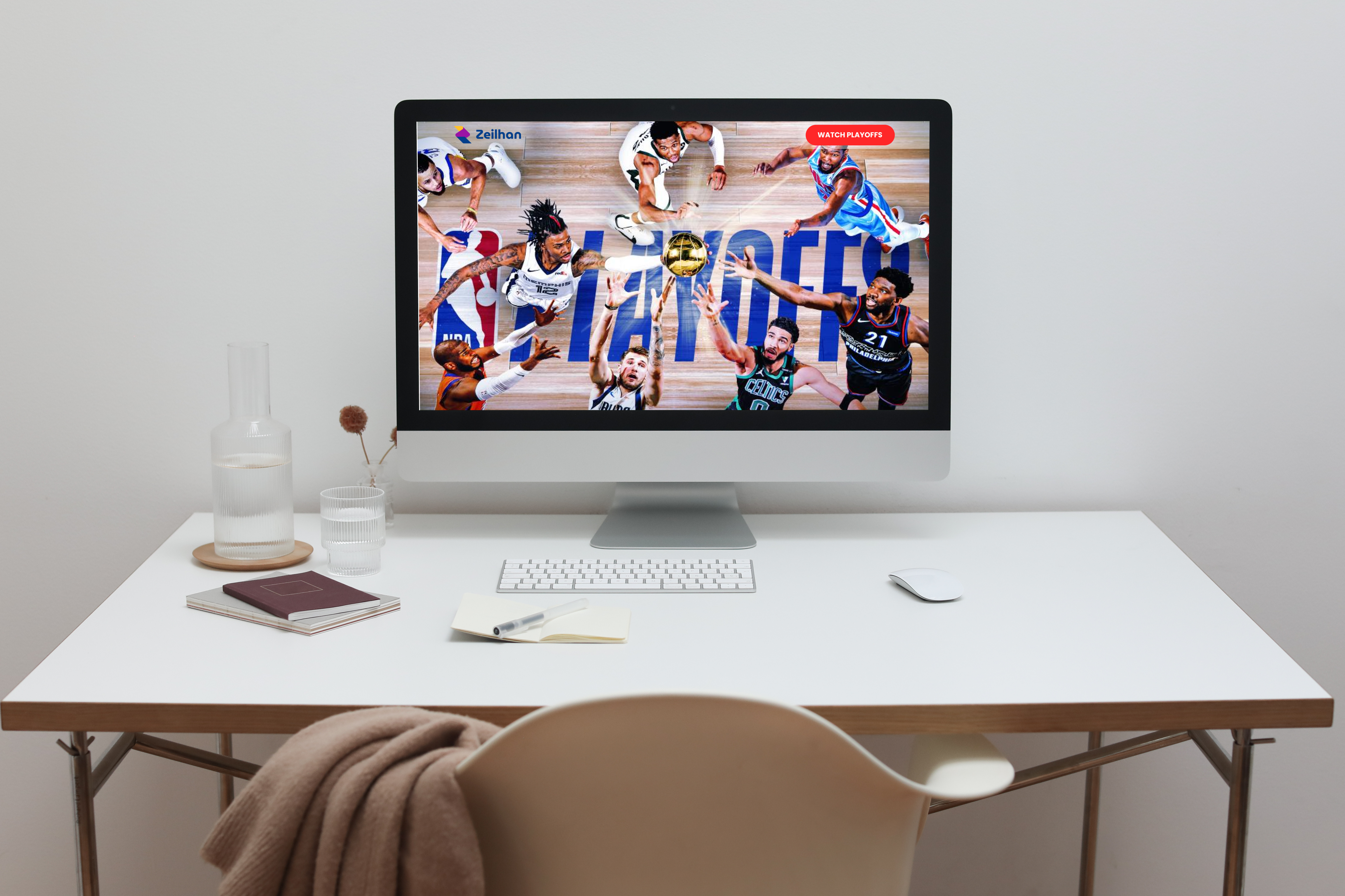 Example of 2022 NBA Playoffs Landing Page Design
