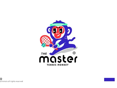 cartoon logo monkey branding design icon illustration ip logo vector 动物 卡通