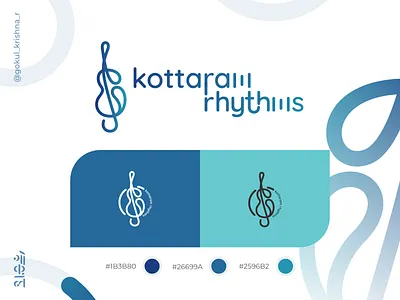 Kottaram Rhythms abstract affinity affinitydesigner brand identity branding creative design events gokul krishna r graphic design illustration india kerala kottaram rhytms logo music outline logo ui vector violin
