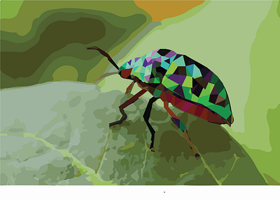 Polygonal Bug Design design graphic design illustration vector