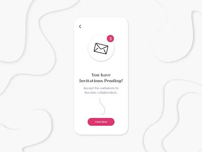Pending Invitations 078 accept adobe xd app daily dailyui design graphic design illustration invitation mail minimal minimalistic mobile pending pending invitation ui uiux