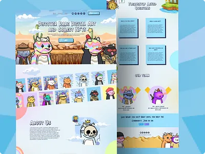 Thorny Lads NFT Collection best nft website best nft website design best nft website designer blue color nft website blue color website nft marketplace development nft minting nft minting website nft smart contract ui ux design