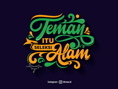 Lettering art for tshirt branding design graphic design illustration lettering logo teman tshirt typography vector