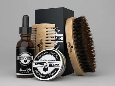 Oil Bottle Pack 3D Mockup Using Blender