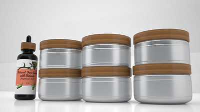 Jar And Bottle Branding 3D Mockup Using Blender branding design graphic design illustration typography ux