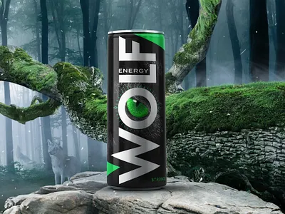 Molf Drink Can 3D Mockup Using Blender branding graphic design illustration packagin typography vector