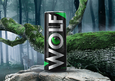 Molf Drink Can 3D Mockup Using Blender branding graphic design illustration packagin typography vector