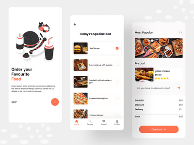 Food Mobile App Design beef beef burger burger clean ui food food delivery apps food ordering app food service food shop htrselim interface mobile mobile app mobile design pizza trendy ui ui design user experience ux