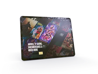 Streaming Website Landing Page Exploration dark theme design film landing page movie movie streaming streaming site ui ui design ui designs uidesign web webdesign