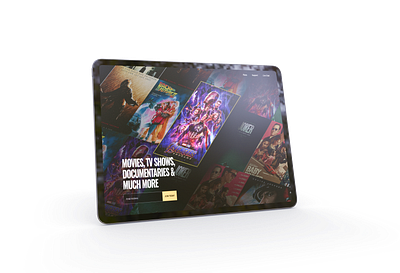 Streaming Website Landing Page Exploration dark theme design film landing page movie movie streaming streaming site ui ui design ui designs uidesign web webdesign