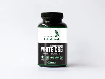 Green Cardinal Supplement Bottle Label branding design graphic design illustration typography