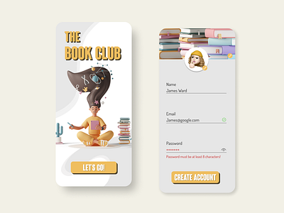 User Profile Creation Daily UI 006 006 3d dailyui design illustration profile sign in sign up ui ux