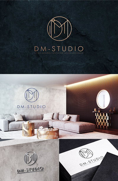 Logo DM-Studiu branding graphic design illustration logo typography