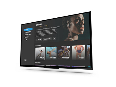 AktivTV active adnroid concept design dribbble fitness georgia health offline online product design remote sport stream tbilisi tv ui ux workout