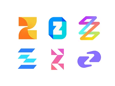 Letter Z exploration blochchain branding crypto logo cryptocurrency fintech freelance logo designer gradient letter z logo collection logo design logo designer logo exploration modern tech logo token z logo