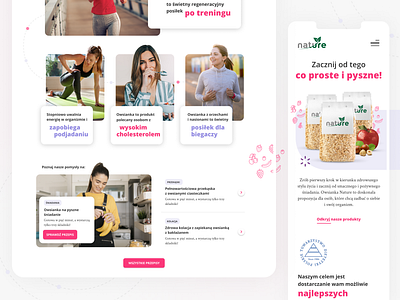 Healthy products website agency design food golden goldengrid grid healthy lifestyle ui ux web design