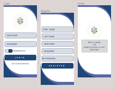 Mobile UI/UX Design mobile login ui ui ux