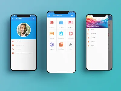 OnePassport design logo ui