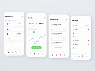 Currency Converter App Design Concept app branding converter currency design exchanger ui ux