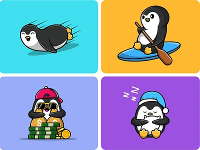 Cute Penguin antarctic