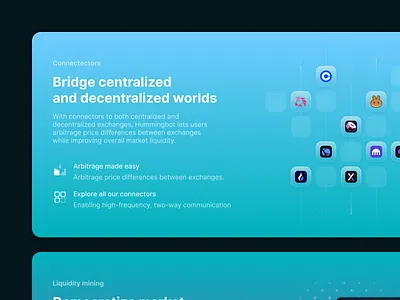 Visual hierarchy → colors, scale, proximity branding crypto design graphic design illustration landing landing page product page ui web web3