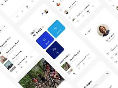 Company employee app - sneak preview app company design employee mockup ui uiux ux