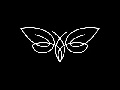 Butterfly animal beauty boutique brand identity branding butterflies butterfly cosmetics design icon identity illustration insect logo monarch wings