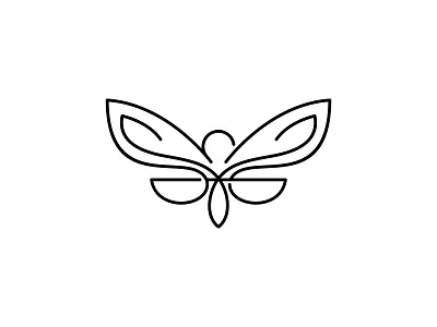 Insect Line brand identity branding butterflies butterfly butterfly logo icon illustration insect line art logo logo design mark vector wings