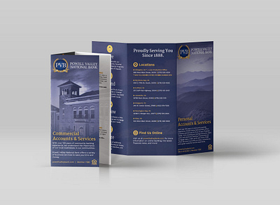 Powell Valley National Bank brochures brochure design graphic design