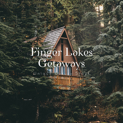 Logo - Finger Lakes Getaways branding design finger getaway graphic design hotel illustration lake logo luxury outdoor relaxation stay typography unique vector