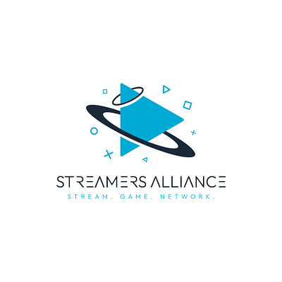 Logo - Streamers Alliance branding design game gamer gaming graphic design illustration logo network play steaming stream streamer typography vector