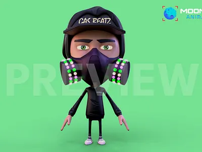 3D Avatar Model | Moonshot Animations 3d animation branding design graphic design illustration logo motion graphics ui vector