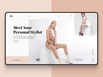 Personal Stylist website concept art